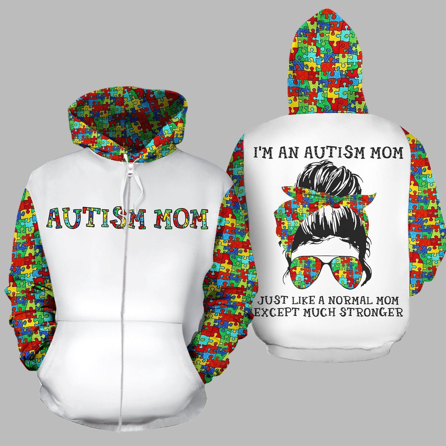 Autism Mom Just Like Normal Hoodie For Meaningful Gatherings Casual Style And Thoughtful Gifts