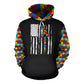American Flag Autism Awareness Hoodie For Supportive Everyday Style Seasonal Events And Gifting