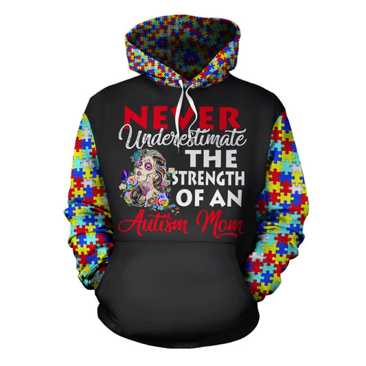 Autism Ribbon Hoodie For Advocacy Activities Daily Wear And Encouraging Messages