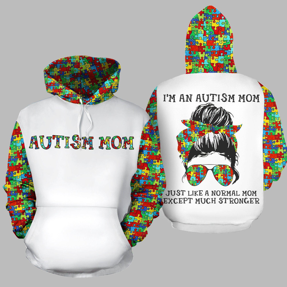 Autism Mom Just Like Normal Hoodie For Meaningful Gatherings Casual Style And Thoughtful Gifts