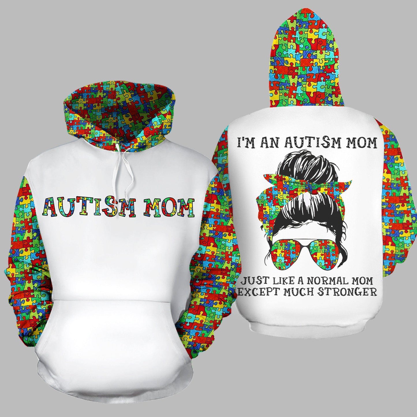 Autism Mom Just Like Normal Hoodie For Meaningful Gatherings Casual Style And Thoughtful Gifts