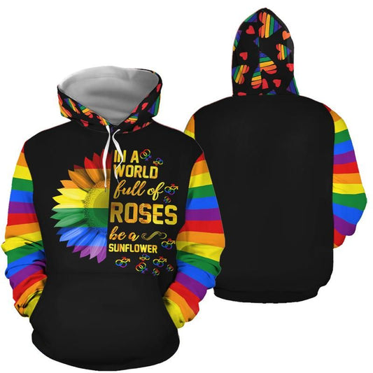 Sunflower Pride Hoodie For Inclusive Outings Relaxed Style And Thoughtful Gifting