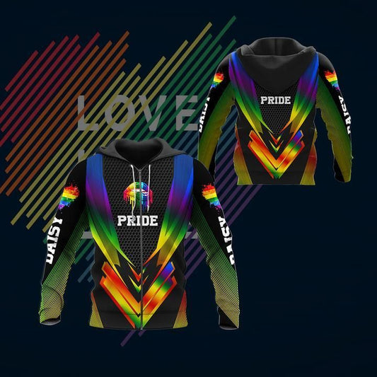 Personalized Pride Ver Hoodie For Community Pride Outdoor Activities And Relaxed Styling