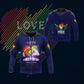 Blue Personalized Pride Hoodie For Festival Days Community Gatherings And Comfortable Wear