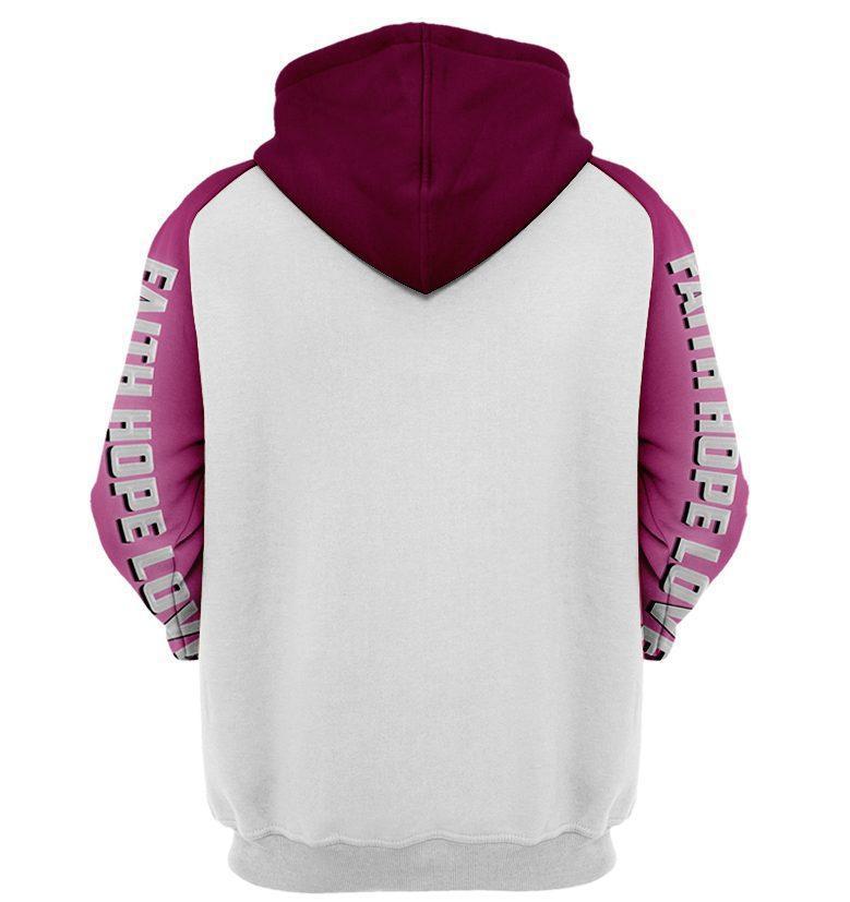 Flamingo Ribbon Breast Cancer Awareness Hoodie For Awareness Campaigns Comfortable Wear And Supportive Gifting