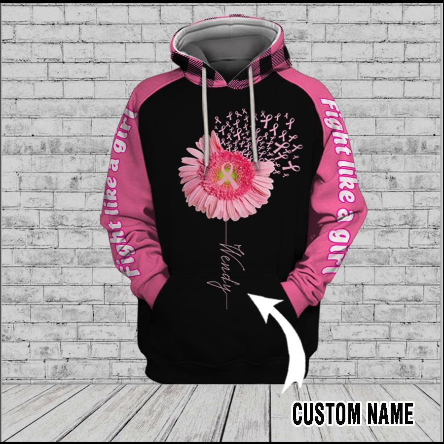 Breast Cancer Awareness Daisy Flower Hoodie For Community Outreach Casual Travel And Meaningful Wear