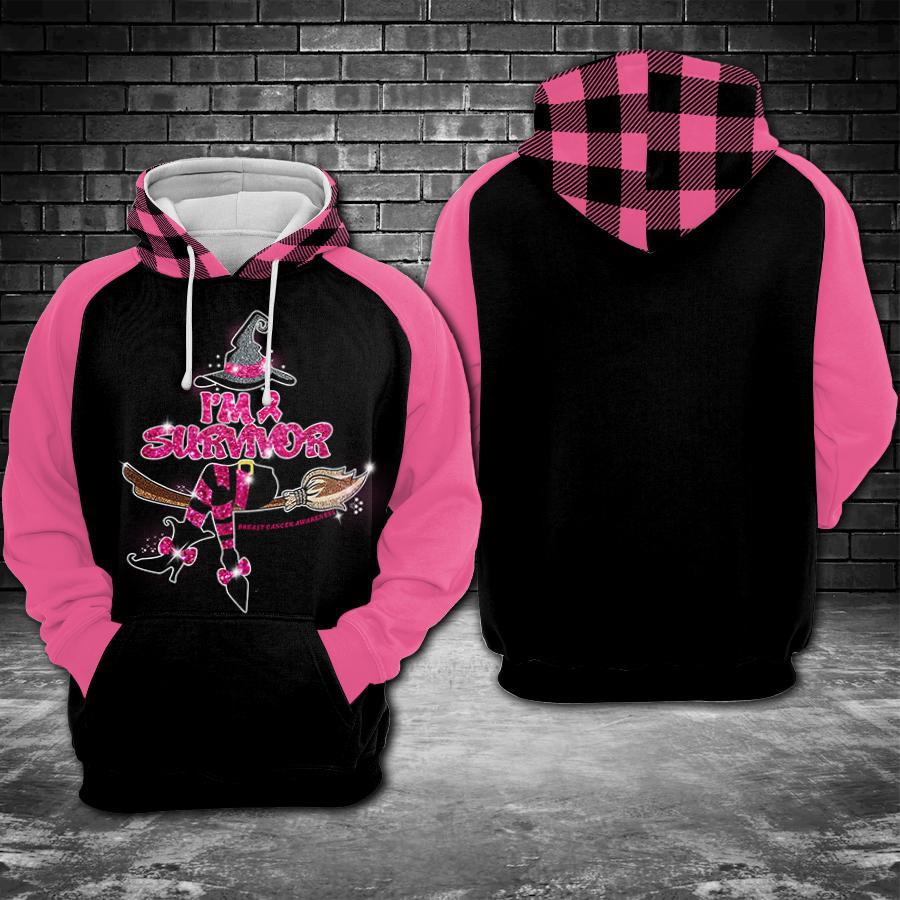 Breast Cancer Witch Survivor Hoodie For Awareness Events Everyday Support And Thoughtful Gifting