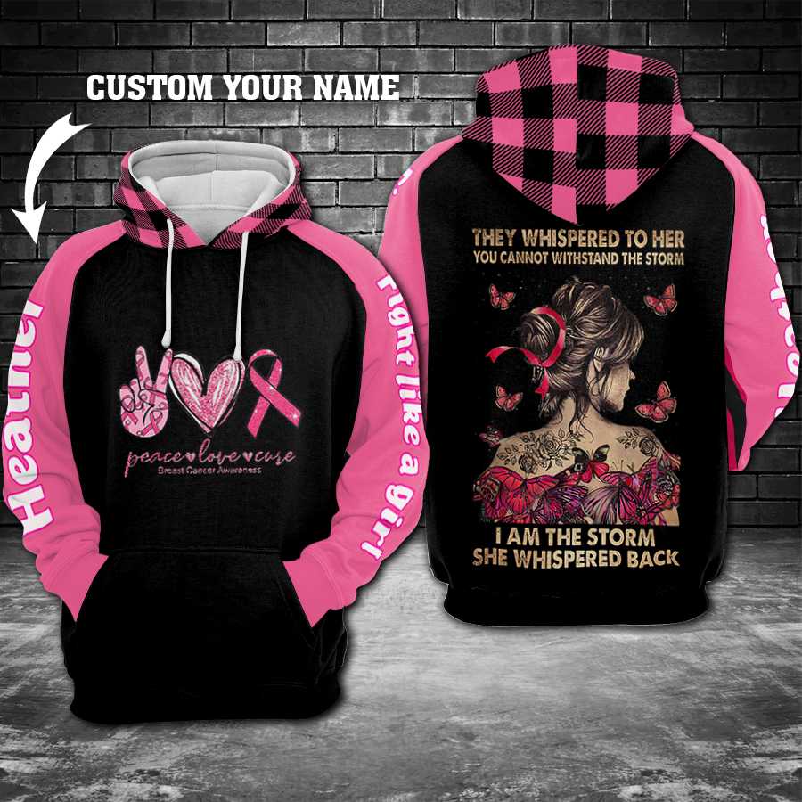 Breast Cancer Strength Hoodie For Awareness Occasions Comfortable Layering And Gift Ideas