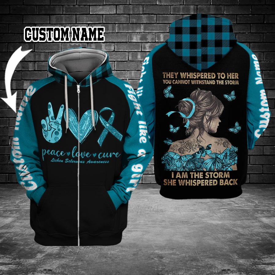 Vulvar Lichen Sclerosis Cancer Awareness Strength Hoodie For Community Support Events Travel And Everyday Comfort