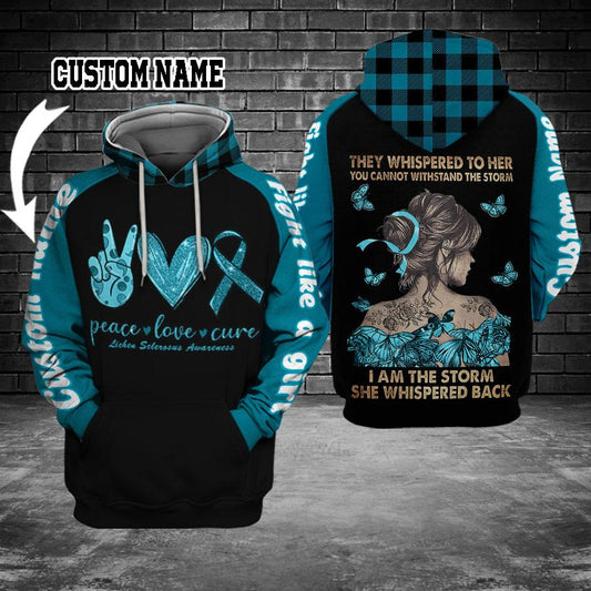 Vulvar Lichen Sclerosis Cancer Awareness Strength Hoodie For Community Support Events Travel And Everyday Comfort