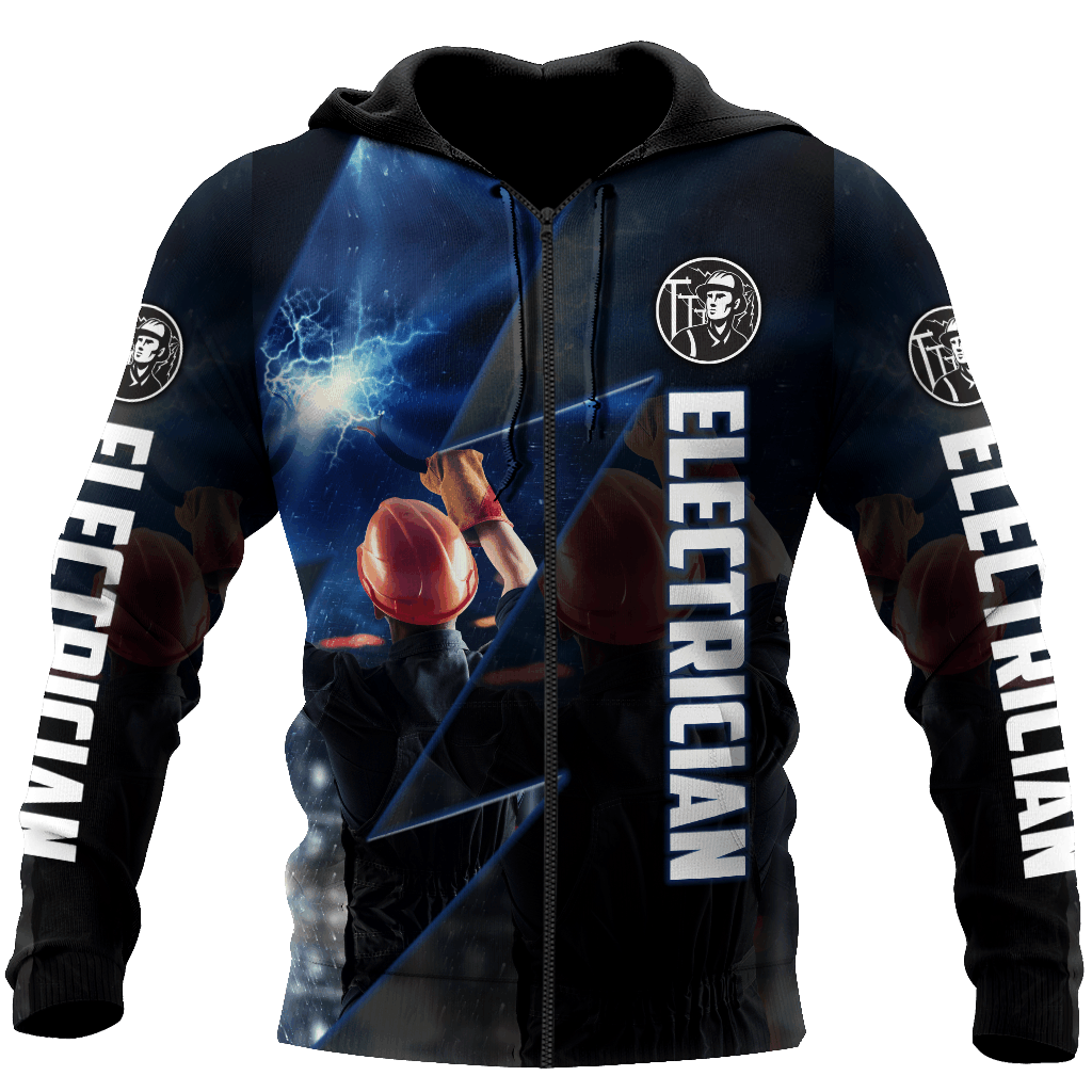 Electrician Workwear Hoodie For Casual Activities Seasonal Outings And Gift Ideas