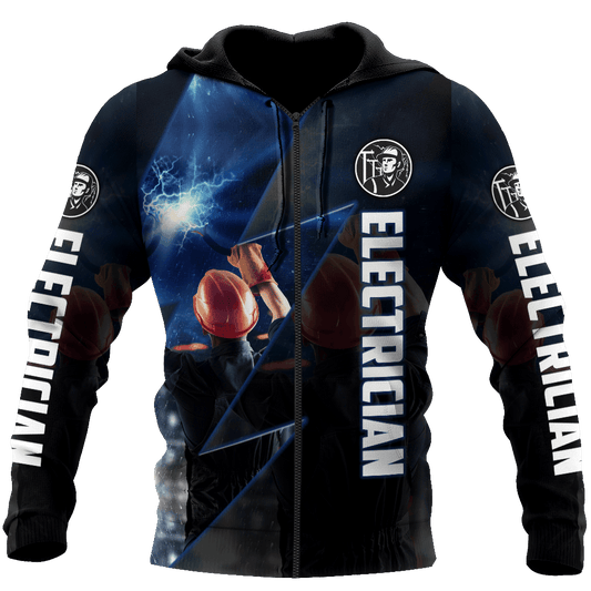 Electrician Workwear Hoodie For Casual Activities Seasonal Outings And Gift Ideas