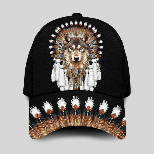 Native Wolf Classic Cap For Outdoor Travel Festivals And Relaxed Everyday Wear
