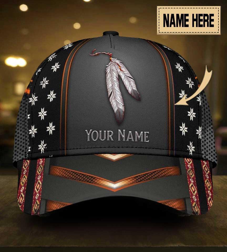Native Peace Life Custom Name Classic Cap For Casual Styling Beach Days And Weekend Adventures