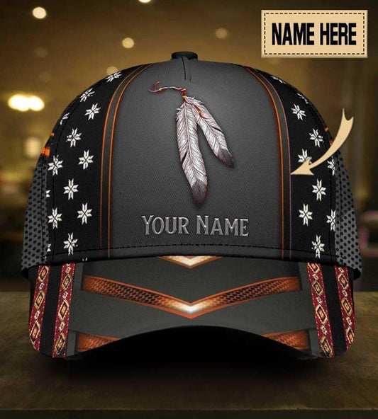 Native Peace Life Custom Name Classic Cap For Casual Styling Beach Days And Weekend Adventures