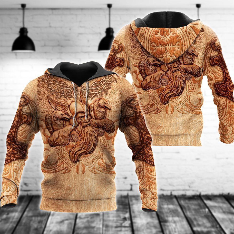 Viking Blood Sunset Hoodie For Norse Heritage Style Outdoor Events And Comfortable Layering