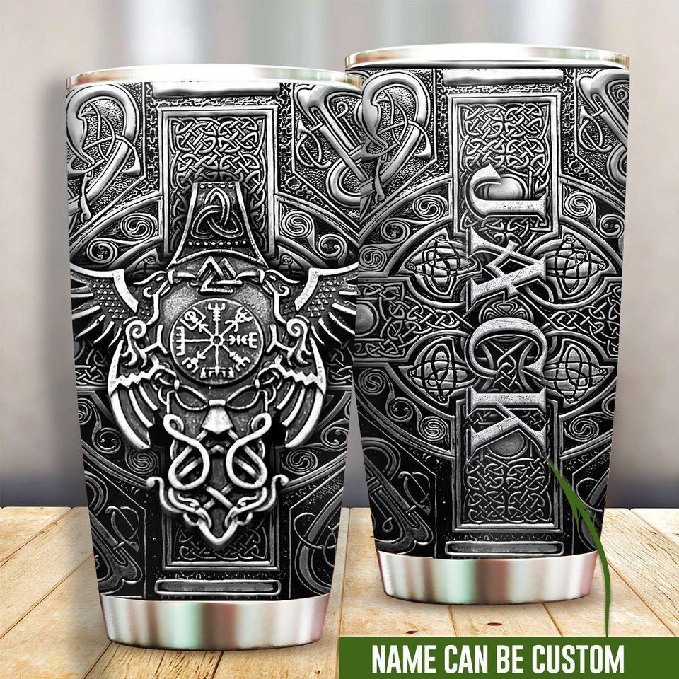 Viking Warrior Blood Personalized 20 Oz Tumbler For Coffee Travel And Daily Drinks