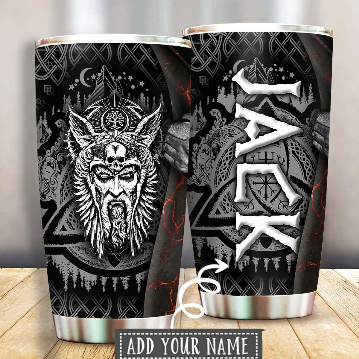 Viking Sign Blood Personalized 20 Oz Tumbler For Coffee Travel And Daily Drinks