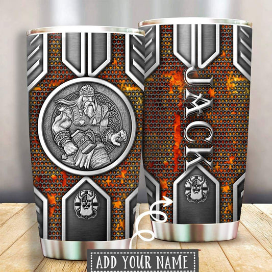 Viking Warrior Personalized 20 Oz Tumbler For Coffee Travel And Daily Drinks