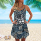 Tropical Beach V-Neck Sleeveless Cami Dress For Island Holidays And Thoughtful Gifting