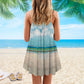 Day At Beach V-Neck Sleeveless Cami Dress For Beach Festivals And Comfortable Summer Outfits
