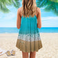 Beach Girl V-Neck Sleeveless Cami Dress For Ocean Lovers And Sunny Getaways