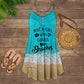 Beach Girl V-Neck Sleeveless Cami Dress For Ocean Lovers And Sunny Getaways