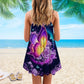 Artistic Butterfly V-Neck Sleeveless Cami Dress For Nature Lovers And Thoughtful Gifting