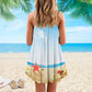 Artistic Beach Girl V-Neck Sleeveless Cami Dress For Island Holidays And Thoughtful Gifting