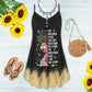 Black I Am Storm V-Neck Sleeveless Cami Dress For Parties And Relaxed Everyday Styling