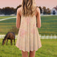 Horse Live Like Someone V-Neck Sleeveless Cami Dress For Beach Trips And Charming Warm Weather Outfits