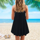 Mermaid Salty Lil Beach V-Neck Sleeveless Cami Dress For Beach Festivals And Comfortable Summer Outfits
