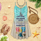 Beach Soul V-Neck Sleeveless Cami Dress For Ocean Lovers And Sunny Getaways