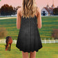 Black White Horse V-Neck Sleeveless Cami Dress For Outdoor Events And Thoughtful Gifting