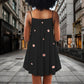 Black V-Neck Sleeveless Cami Dress For Weekend Travel And Expressive Casual Fashion