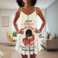 Black V-Neck Sleeveless Cami Dress For Parties And Relaxed Everyday Styling