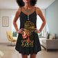 Faith Black V-Neck Sleeveless Cami Dress For Parties And Relaxed Everyday Styling