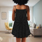 Black Have Faith V-Neck Sleeveless Cami Dress For Parties And Relaxed Everyday Styling
