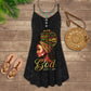 Faith Black V-Neck Sleeveless Cami Dress For Parties And Relaxed Everyday Styling