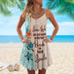 Turtle Beach In Their Soul V-Neck Sleeveless Cami Dress For Island Holidays And Thoughtful Gifting