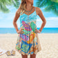 Beach Life Is Best Flipflops V-Neck Sleeveless Cami Dress For Island Holidays And Thoughtful Gifting