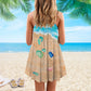 Beach Life Is Best Flipflops V-Neck Sleeveless Cami Dress For Island Holidays And Thoughtful Gifting