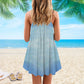 Beach Sandy Toes V-Neck Sleeveless Cami Dress For Island Holidays And Thoughtful Gifting