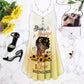 Beautiful Black V-Neck Sleeveless Cami Dress For Weekend Travel And Expressive Casual Fashion