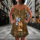 Black V-Neck Sleeveless Cami Dress For Sunny Getaways And Thoughtful Gifting