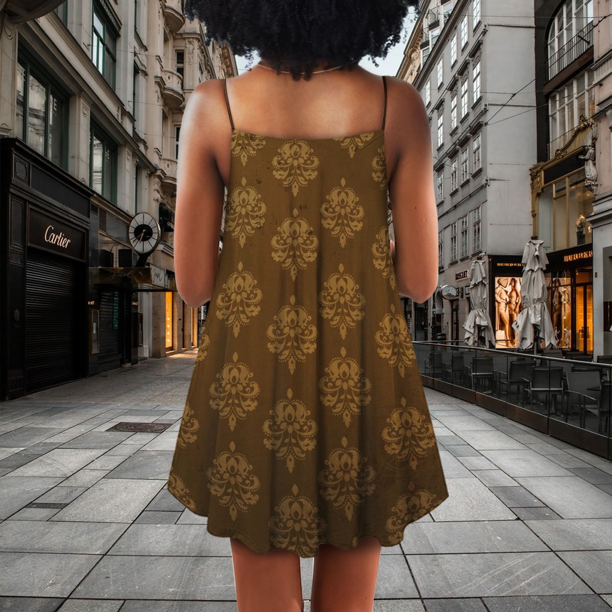 Black V-Neck Sleeveless Cami Dress For Sunny Getaways And Thoughtful Gifting