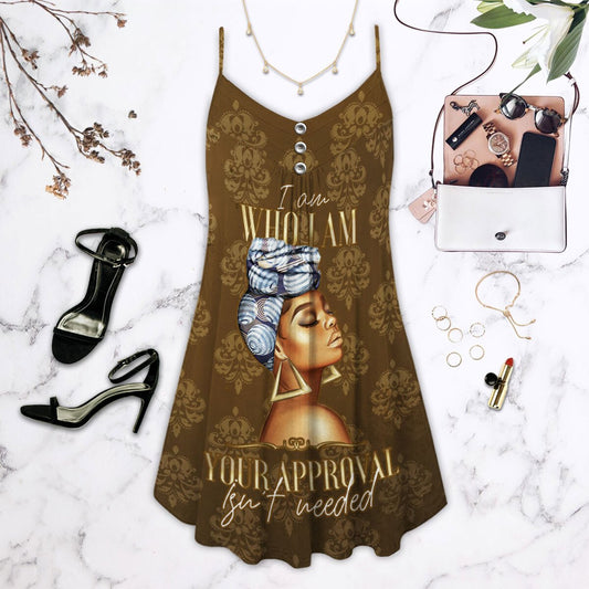 Black Women Minimal Style Limited – Women's Summer Sleeveless V-Neck Camisole Dress