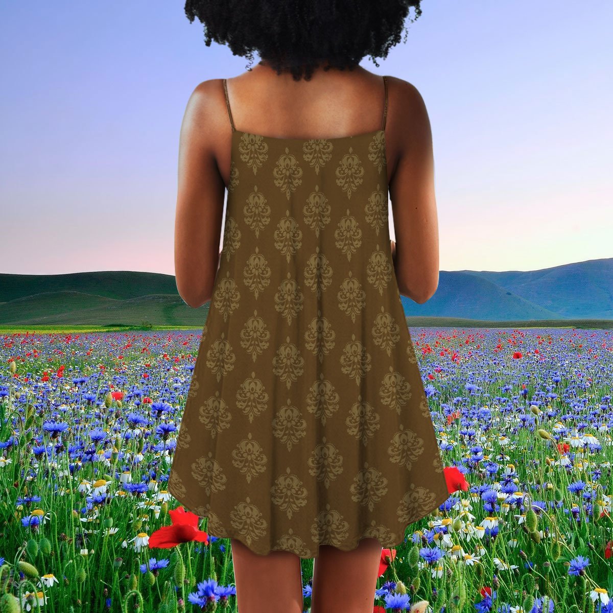 Black Faith V-Neck Sleeveless Cami Dress For Sunny Getaways And Thoughtful Gifting