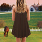 Horse Definition V-Neck Sleeveless Cami Dress For Vacations And Playful Everyday Style