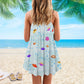 Mermaid Dream V-Neck Sleeveless Cami Dress For Island Holidays And Thoughtful Gifting